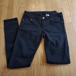 H&M Super Skinny Super Low Black Jeans 30/32